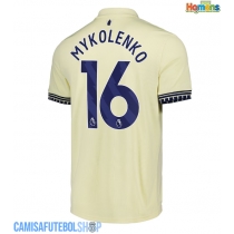 Camisa de time de futebol Everton Vitaliy Mykolenko #16 Replicas 2º Equipamento 2025-26 Manga Curta
